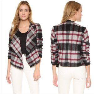Cupcakes & Cashmere Wool Alta Plaid Jacket